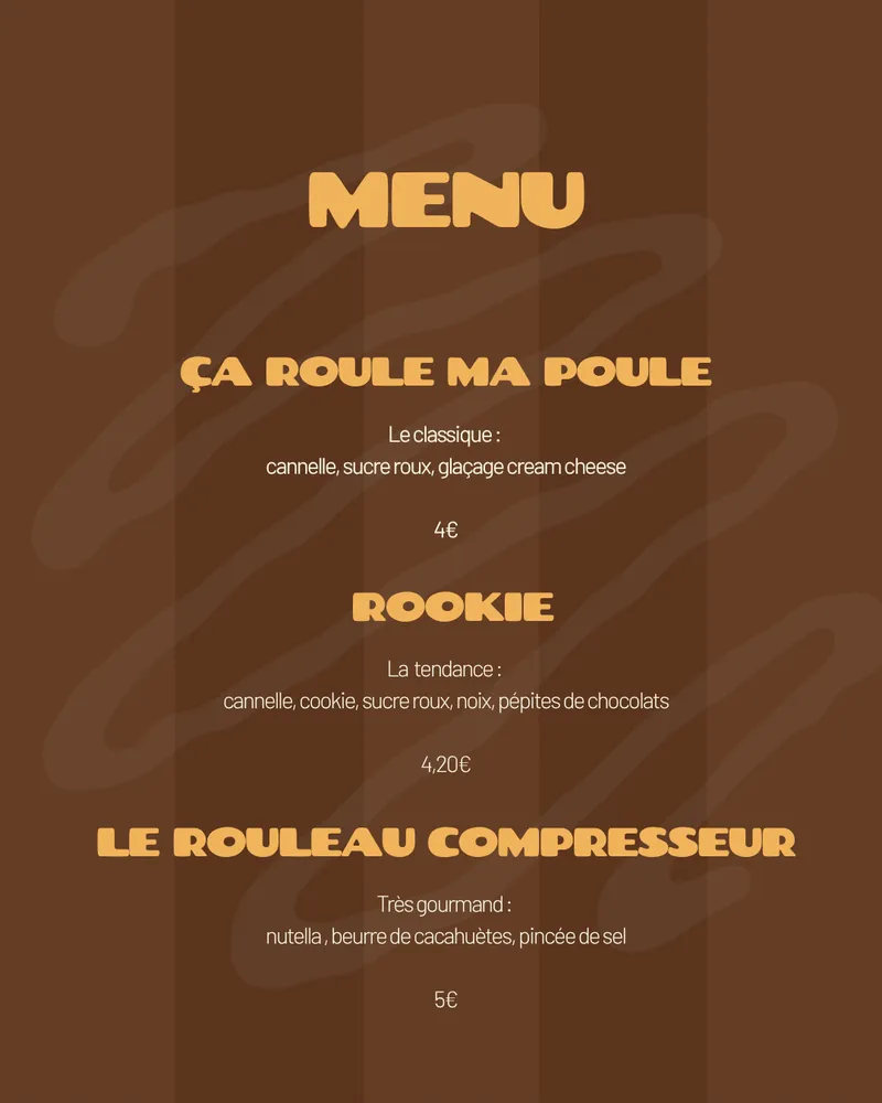 Menu Bouler Rouler : Ça roule ma poule, Rookie, Le rouleau compresseur